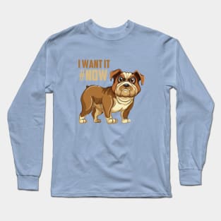 Bull Dog Angry T-shirt Long Sleeve T-Shirt